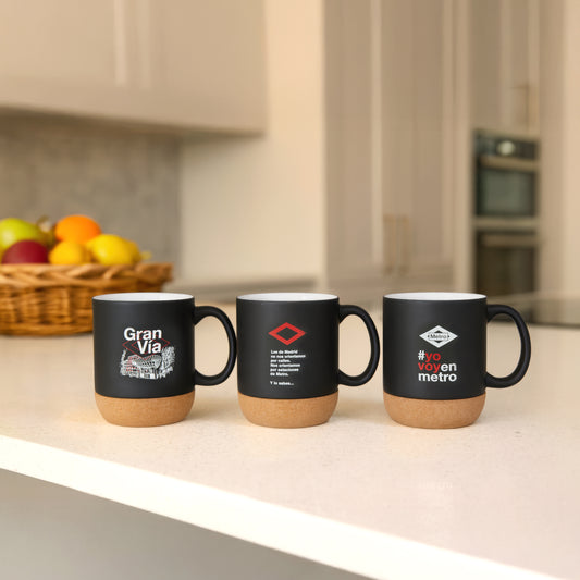 Taza base corcho Metro de Madrid