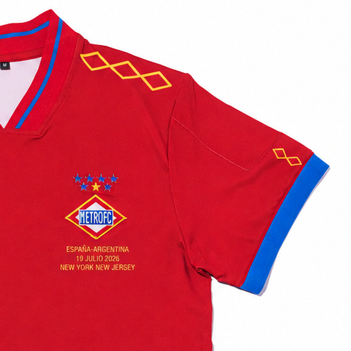 Camiseta retro "Metro FC" Línea 2 Edición Especial Campeones del Mundo