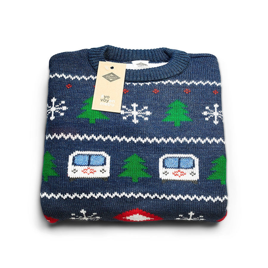 Metro de Madrid Christmas Sweater