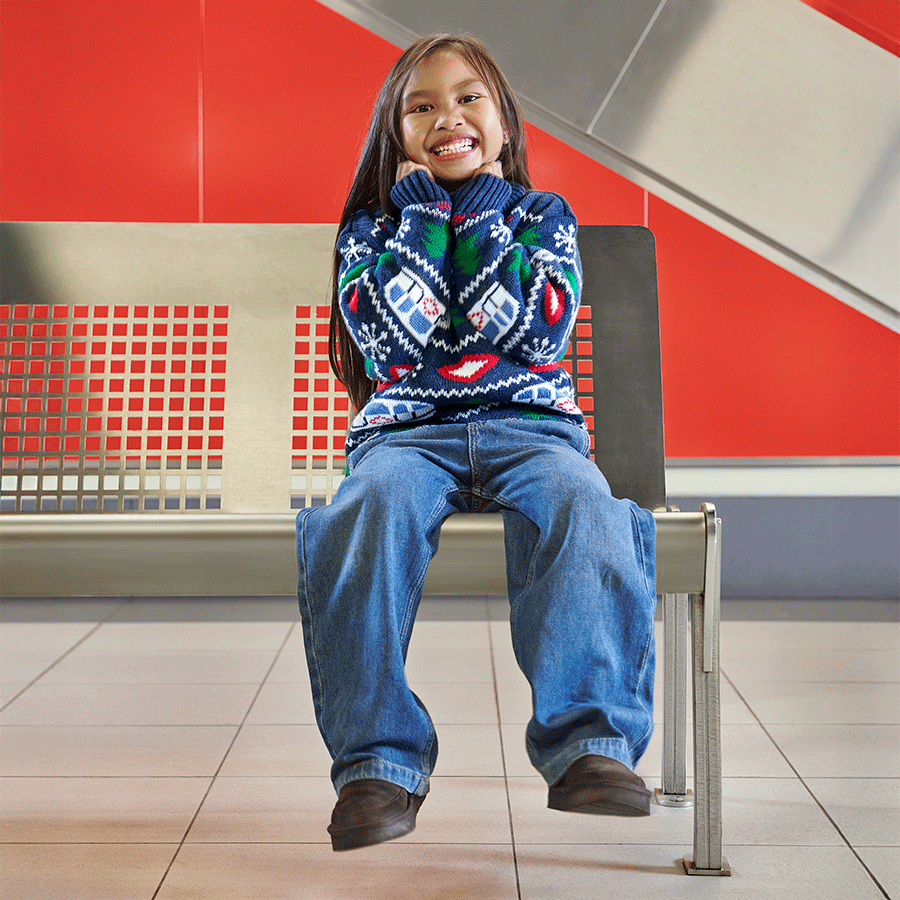 Metro de Madrid Christmas Sweater Kids version